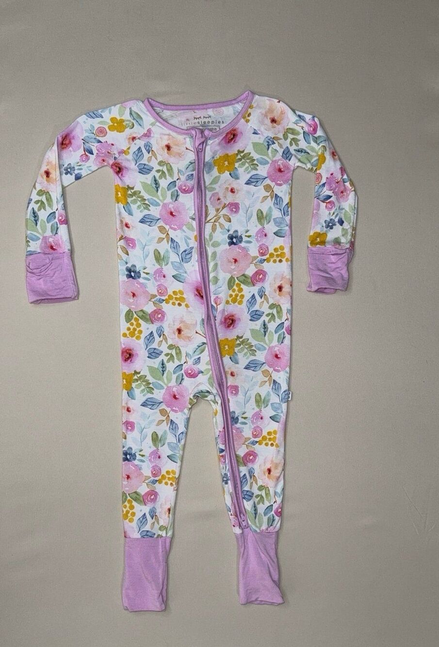 Little Sleepies Bella Blooms Bamboo Zippy Pajamas 12-18 months